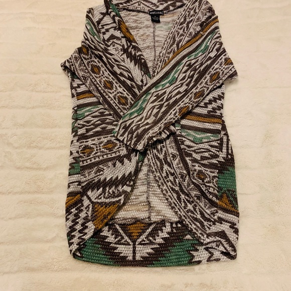 Tribal Aztec Cardigan Sweater - Picture 2 of 5